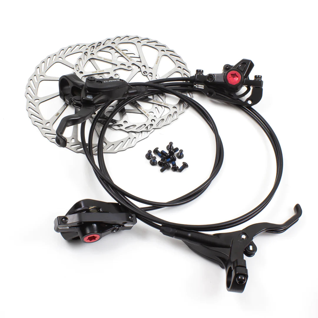 Clarks M2 Hydraulic Disc Brake Set MTB Front and Rear Set 160mm Disc R Total Bleed Solutions