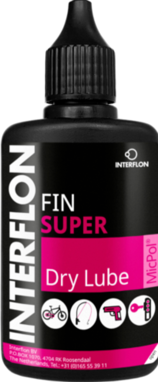 Interflon Fin Super Dry Lube Flacon compte-gouttes de 50 ml (chaînes, engrenages et plus encore !)