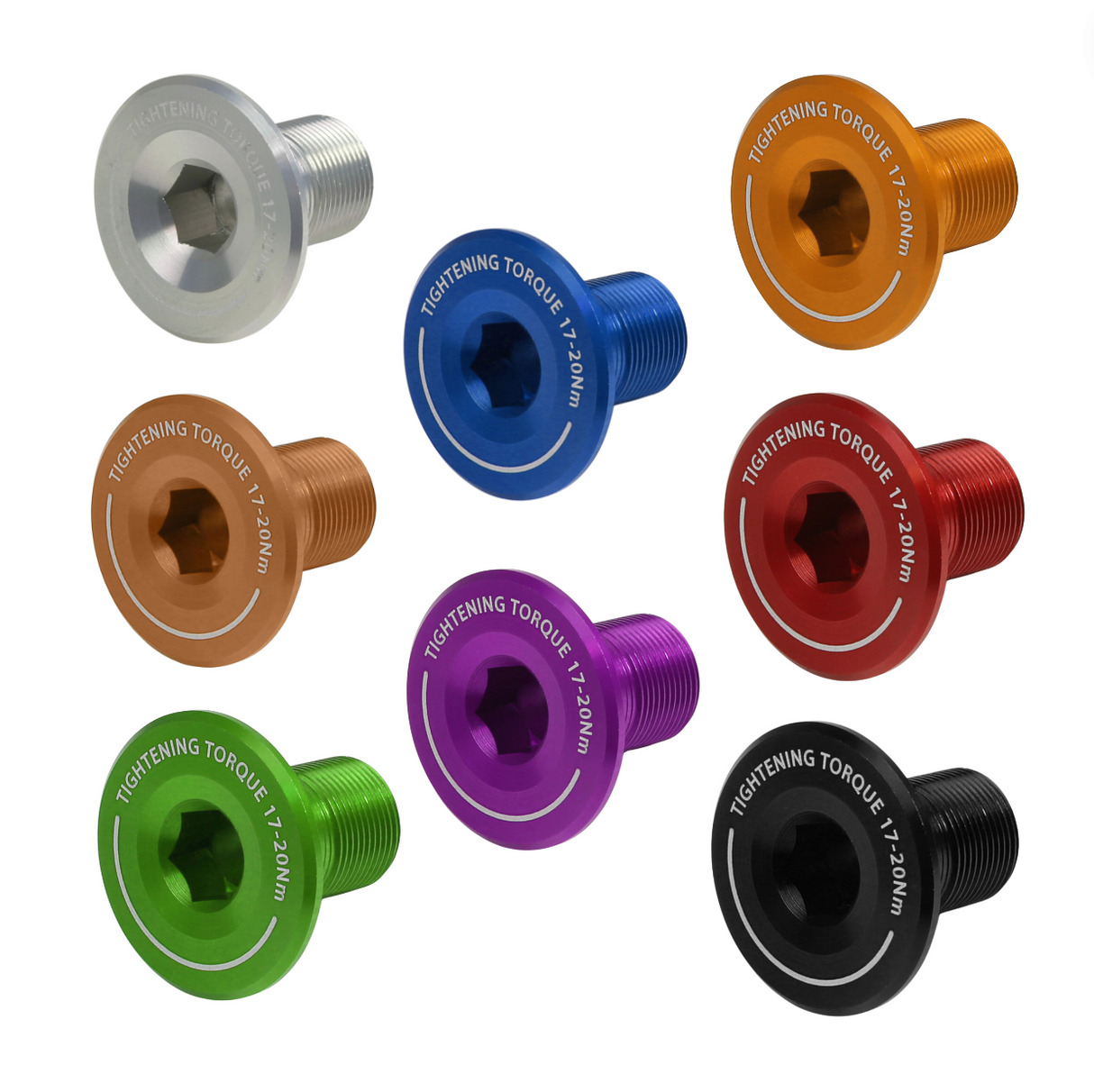 Hope Crankset Shaft End Cap. Crank Bolt. All Colours Total Bleed Solutions