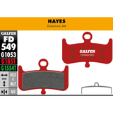 Galfer Disc Brake Pads for Hayes Dominion A4 MTB DH - FD549 G1851 Advanced Red