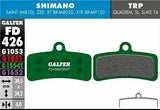 Plaquettes de frein à disque Galfer pour Shimano Saint TRP Surron – FD426 G1554T Pro Vert