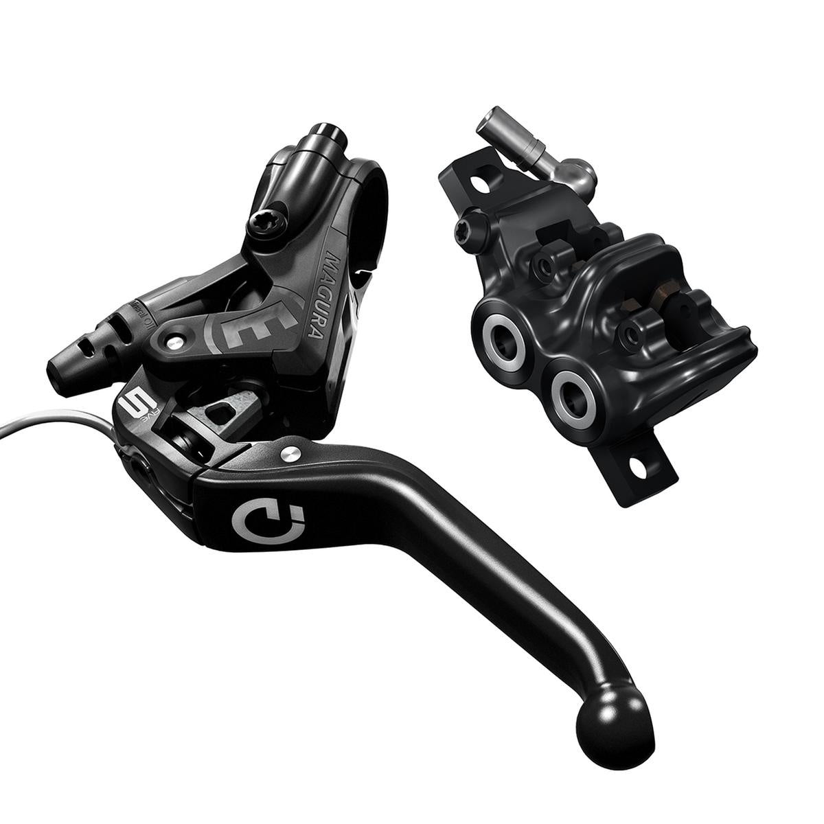 Magura MT5e Complete Brake, 3-finger AluminIum Lever Blade. For Left or Right. Higo-Opener. Black. 2700985