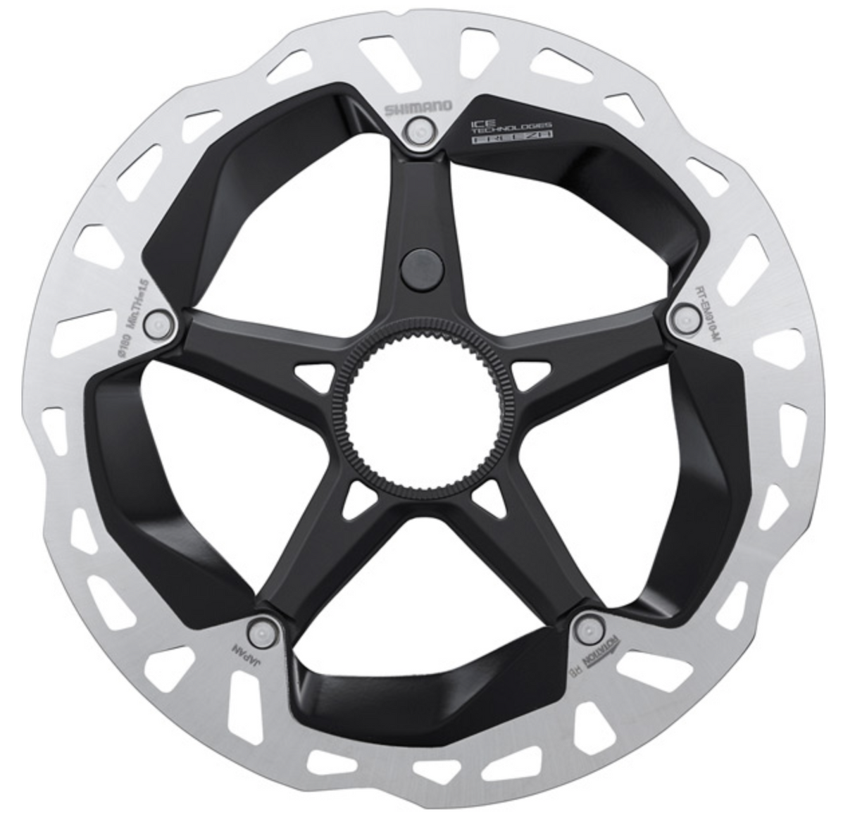 Shimano RT-EM910 STEPS E-bike FREEZA Rotor With Lock-ring, Ice Tech. 160mm, 180mm, 203mm. EXT