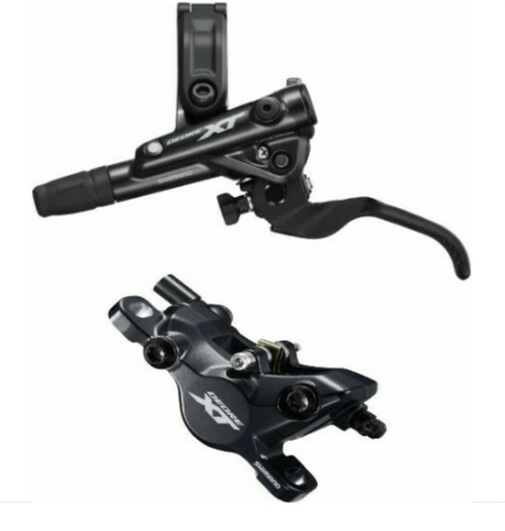 Shimano Deore XT BR-M8100/BL-M8100 Bled Brake Lever/Post Mount Calliper-Rear LH