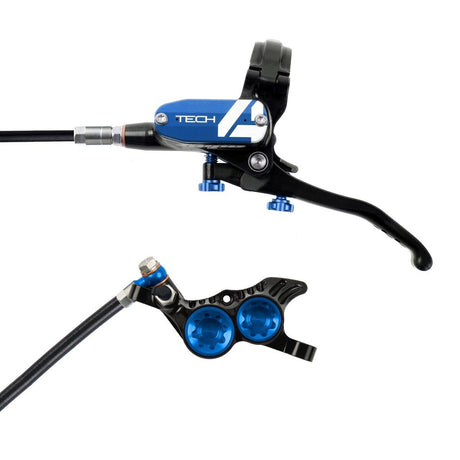 Hope Tech 4 V4 Complete Disc Brake. No Rotor. Black Hose. - Various Colours