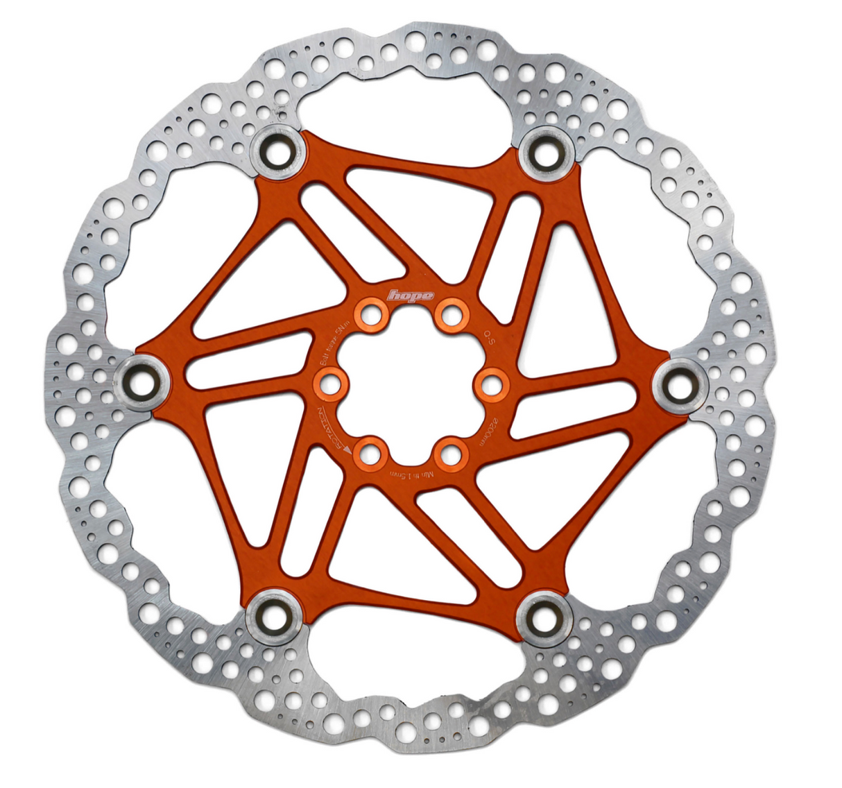 Hope Floating Disc Brake Rotor. 6 Bolt. 140mm 203mm 220mm. All Colours Total Bleed Solutions