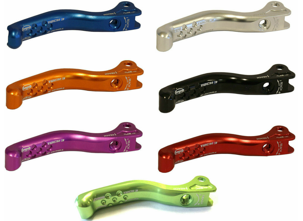 Hope Brake Tech 3 Lever Blade Dimples. Various Colours