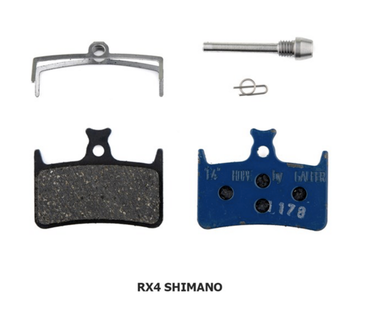 Plaquettes de frein Hope RX4 - Composé de route. SRAM-SH-RX4+ Bleu